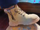 英贝米尼宝宝雪地靴马丁靴儿童靴子软底男童小黄靴春秋季小童短靴女童新款 驼色【秋冬加绒保暖款】 28 码内长18.0CM适合脚长约17.5CM 实拍图