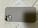 奶小鸭 适用苹果14plus手机壳 iphone14plus保护套镜头全包液态硅胶超薄防摔简约软壳男女款 钛金色 实拍图