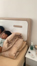 德满居 床 实木床 床现代简约 双人床白色北欧主卧轻奢全实木床婚床 静音床+3E椰棕弹簧床垫20cm+2柜 1.8米*2.0米满铺床板 实拍图