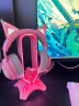 WAIZOWL 丨bg gaming 耳机支架 RGB游戏耳机支架 头戴式耳机架 鼠标夹线器USB拓展 少女粉 晒单实拍图