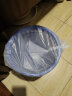 齐心(Comix)垃圾桶/圆纸篓/清洁桶 带扣耐用 直径24.5cm 蓝 办公用品 L201 实拍图