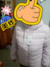 雪中飞秋冬新款羽绒服短款羽绒服女连帽时尚轻薄轻便羽绒服保暖 烟粉紫|6098 M 165/92B 实拍图