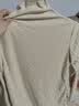 苏洛寻半高领德绒黑色打底衫女秋冬新款韩版加厚双面绒长袖t恤百搭上衣 德绒杏色 XL建议100-110斤 实拍图