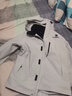 骆驼冲锋衣男[baby同款]羽绒三合一防风防水户外抓绒登山服女 O005W4，冰川灰 ，中性【抓绒】 M 实拍图