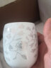 古笙记 6个装 家用陶瓷茶杯景德镇茶具单杯水杯茶碗日式品茗杯子主人杯 白金兰藤茶杯(6个装) 实拍图