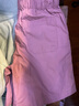无印良品（MUJI）女式 水洗 平纹 短裤女夏 裤子 休闲短裤 多巴胺纯棉全棉BEC27A3S 烟熏粉色 S 155/62A 实拍图