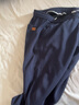 猫人（MiiOW）运动休闲裤男宽松束脚裤子男秋冬季哈伦针织加绒男裤男士工装男装 668藏青色 4XL 实拍图