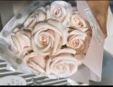初朵 11朵粉玫瑰花香皂花束鲜同城配花送圣诞节礼物生日礼物送女友 实拍图