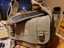 马田微单相机包帆布单肩斜跨摄影包男女加厚大容量户外防水复古文艺休闲单反背包适用佳能尼康索尼富士 升级款绿色大号 实拍图