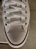匡威（Converse）官方All Star经典帆布男女低帮休闲运动小白鞋101000 101000/白色 42 实拍图