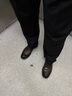 德赛（Desai）手抓纹男士商务休闲皮鞋男真皮擦色正装手工软底男鞋 棕色 39  实拍图