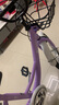 永久儿童自行车6-10岁自行车学生女童公主车男孩女孩变速减震脚踏单车 辐条-紫色【v刹/铝合金轮毂】 18寸-单速【适合125-140cm】 实拍图