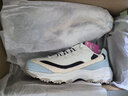 斯凯奇（Skechers）女鞋春季奶茶熊厚底增高老爹鞋百搭舒适潮流休闲运动鞋896276 蓝色/多彩色/BLMT 37 实拍图