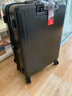 爱华仕行李箱20可登机女生拉杆箱大容量24寸旅行箱学生密码箱旅游皮箱子 【青春版】黑色 24英寸 （+20%容量）托运箱 实拍图