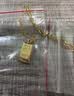 周大生【生日礼物送女友】黄金项链足金吊坠5G暴富小金砖套链金条 4.88g 实拍图