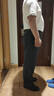 恒源祥高端男士休闲裤中老年长裤子宽松纯棉免烫夏季薄款直筒高腰爸爸装 深蓝春秋款 33 码二尺六腰围【建议130-145斤 实拍图