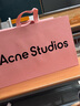 Acne Studios【12期免息】男女同款格纹流苏彩虹Vally围巾羊毛披肩 蓝色/米色/黑色 均码 实拍图