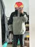 骆驼（CAMEL）冲锋衣女三合一外套早秋新款拼色防风防水户外登山服装男 A1W231117AZ，暖白/幻影黑，男 M 实拍图