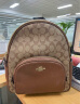 蔻驰（COACH）【品牌直供】520礼物COURT女士中号双肩包卡其色/棕色5671IME74 实拍图