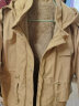 啄木鸟（TUCANO）妈妈冬装外套2023新款中老年女秋冬羽绒棉服中长款加绒加厚派克服 卡其色 4XL (可穿135-150斤) 晒单实拍图