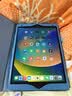 亖燚 苹果2021ipad保护套10.2皮套轻薄第九代全包8防摔9.7英寸air1支架mini6外壳 天蓝色（保护套+钢化膜） 2021款iPad 10.2英寸（第九代） 实拍图