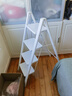 格美居（GEMJU）梯子家用折叠伸缩梯加厚人字梯室内碳钢花架梯多功能梯子 新款 米白色四步梯 双层防滑脚套 实拍图