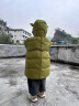 齐齐熊（ciciibear）【鹅绒服】男童鹅绒羽绒服宝宝冬季外套儿童中长款加厚保暖 豆绿色-蓄热鹅绒 清洁度1000+ 100 【充绒量84g，97-105】 实拍图