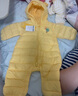 巴拉巴拉童装婴儿羽绒服宝宝轻薄连体衣抱衣爬服儿童冬装男童女童可爱萌趣 黄色小翅膀造型-白鸭绒 66 cm-充绒量33g 实拍图