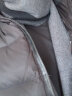 CAIILKUN2023新款羊毛围巾男士冬季加厚保暖高档百搭礼盒装围脖男友日礼物 CK77黑灰色礼盒装 实拍图