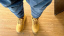 海澜之家（HLA）马丁靴男加绒保暖复古百搭大黄靴英伦风防滑耐磨男靴 土黄色 41 实拍图
