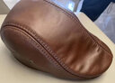 川玖田一牛皮帽鸭舌帽男士真皮秋冬户外护耳工人帽前进帽有大码中老年保暖 棕色 XL 均码适合头围【57-58cm】 实拍图