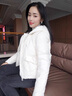 佰蓝娇羽绒服女短款2025冬季女装新款高端时尚品牌小个子白鸭绒加厚外套 白色 M （推荐105斤以下） 实拍图