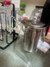 八玺（BAXI）耐高温泡茶壶大容量茶具套装过滤加厚煮茶壶烧水壶玻璃壶电陶炉 350ml（适合1-2人） 加厚四方花茶壶（可冰茶可煮茶） 实拍图