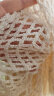 谷蒂思 韩版V领慵懒风薄款针织衫女设计感夏季外搭性感镂空长袖罩衫 杏色 均码 晒单实拍图