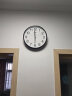 康巴丝（Compas）挂钟时尚卧室客厅办公时钟日历挂表简约创意石英钟表 2941黑白直径30cm 实拍图