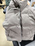 马登工装 美式休闲白鸭绒羽绒服户外防风面包服保暖外套男冬新年战袍 浅灰色 S 实拍图