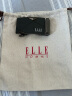 ELLE HOMME法国品牌男士皮带男真牛皮自动扣轻奢裤腰带父亲节礼物送男友爸爸 【橙“心”礼盒】902020百搭枪色 115cm -130联系客服指定长度 实拍图