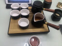 京东京造功夫茶具套装陶瓷家用整套茶具办公黑陶茶杯茶盘侧把壶送礼12件套 实拍图
