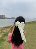 KASIYU 大蝴蝶结发夹酒红色日系韩国学院绸缎韩版lolita弹簧夹发饰发夹 白色 实拍图
