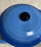 苏氏陶瓷双耳带盖燕窝汤盅炖罐汤煲蒸蛋盅陶瓷一方一圆2个装深蓝350毫升 晒单实拍图