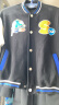 芝麻街男童女童棒球服外套春秋款2024新款儿童装洋气中小童外套潮 黑色 130cm 晒单实拍图