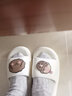 利达妮（TZLDN）踩屎感拖鞋女士夏季外穿户外防滑室内家居家用情侣洗澡厚底凉拖女 白色 38-39 (适合37-38码) 实拍图
