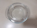 格娜斯双耳透明玻璃碗大号带盖微波炉碗耐热玻璃汤碗面碗沙拉碗餐具2L 实拍图