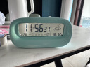 康巴丝（Compas）闹钟简约智能日历LCD床头闹钟厨房桌面时钟学生闹钟 SZ-806蓝色 实拍图