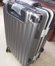 箱君行旅行李箱可充电铝框拉杆箱大容量密码箱加厚硬箱登机旅行箱皮箱 深灰色【USB+挂钩】 24寸【中学生推荐】 实拍图