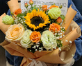 百花馆鲜花速递向日葵真花玫瑰花毕业礼生日礼物女友老师同城配送小时达 熠熠生辉|dyh85 实拍图