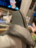 内泊【防寒必备】羊皮毛一体毛毛拖鞋男冬季乳胶家居防臭保暖女士灰43 实拍图