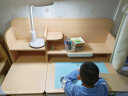 护童（Totguard）儿童学习桌椅学生书桌椅可升降实木写字桌课桌椅套装120cm带书柜 习惯星_新实木+扶手椅_蓝 晒单实拍图