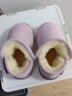 Hello Kitty童鞋女童雪地靴女孩冬季短靴宝宝加绒加厚保暖大棉鞋6805紫色26 实拍图