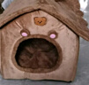 珑小宠  猫窝狗窝冬季宠物房子可拆洗四季通用狗猫房子小型犬泰迪狗屋 棕色M号 实拍图